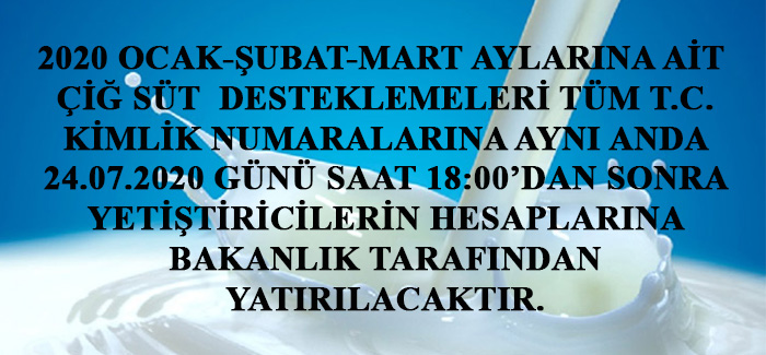 2020 Yl Ocak-ubat-Mart Aylarna Ait i St Desteklemeleri Yatyor